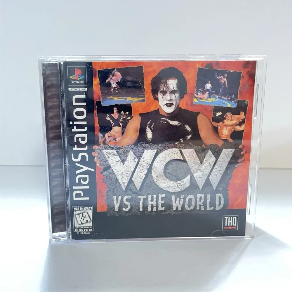 PS1 WCW Wresting Games Lot Of 3  WCW Nitro, Vs The World, WCW NWO Thunder CIB
